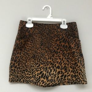 Cheetah Print Mini Skirt